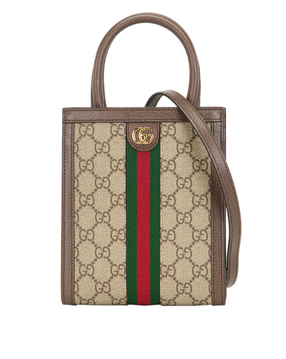 Ophedia GG Mini Crossbody, &pound;750, Handbags, Brown, Canvas, Front view